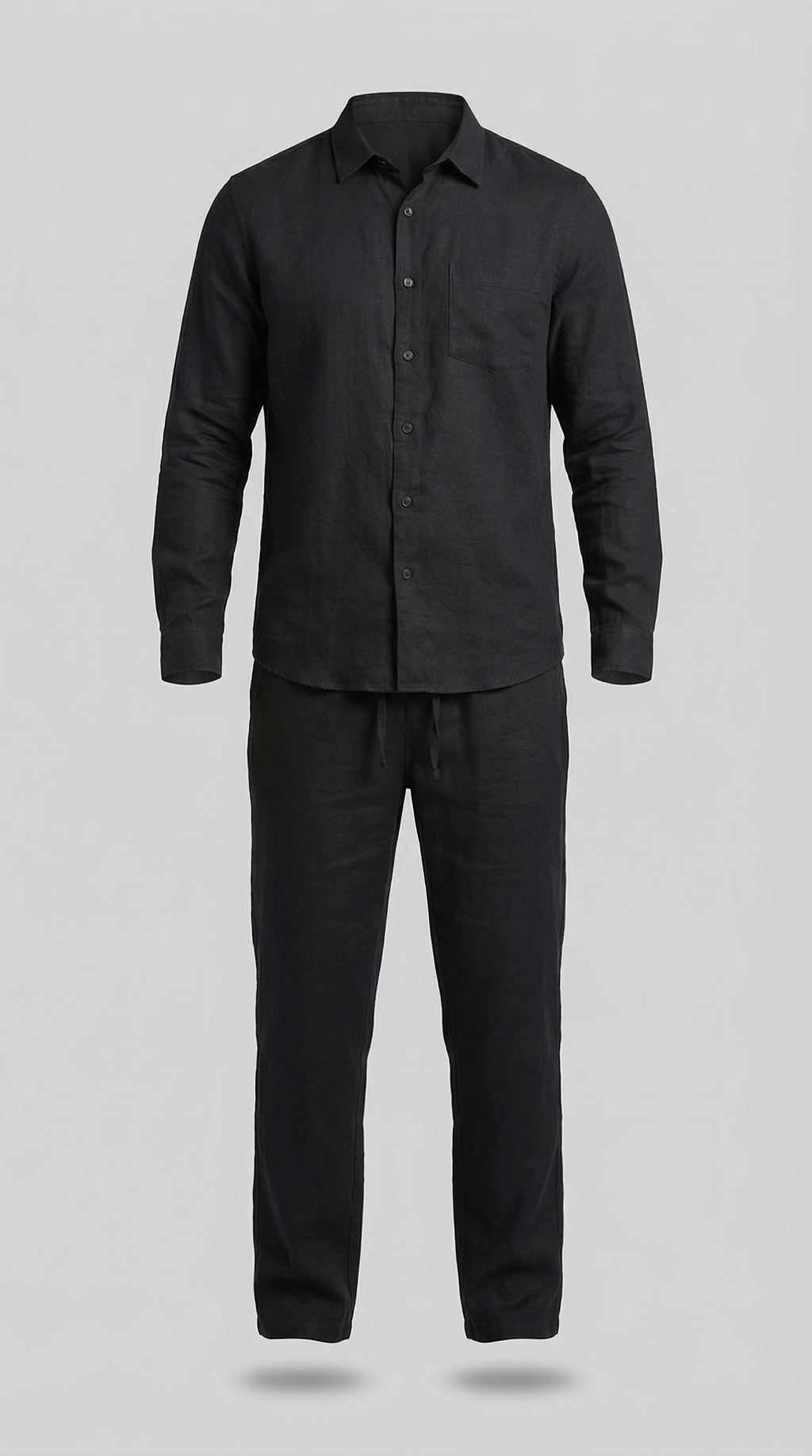 Men's Relaxed Linen Shirt Trouser Set