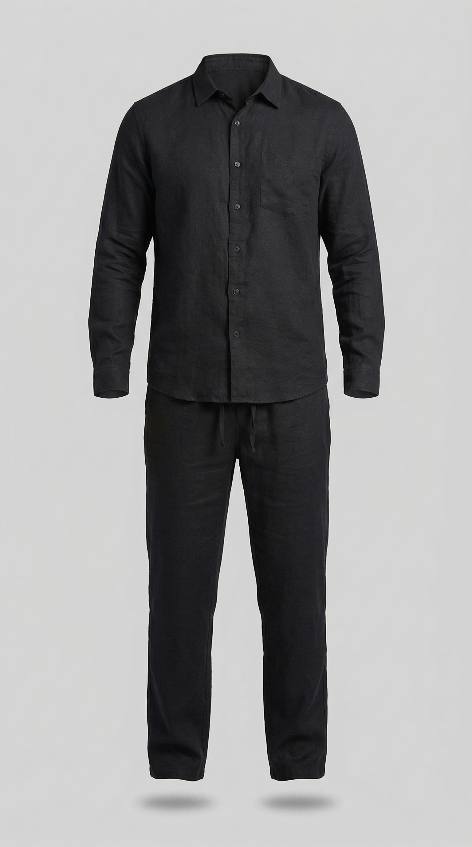 Men's Relaxed Linen Shirt Trouser Set