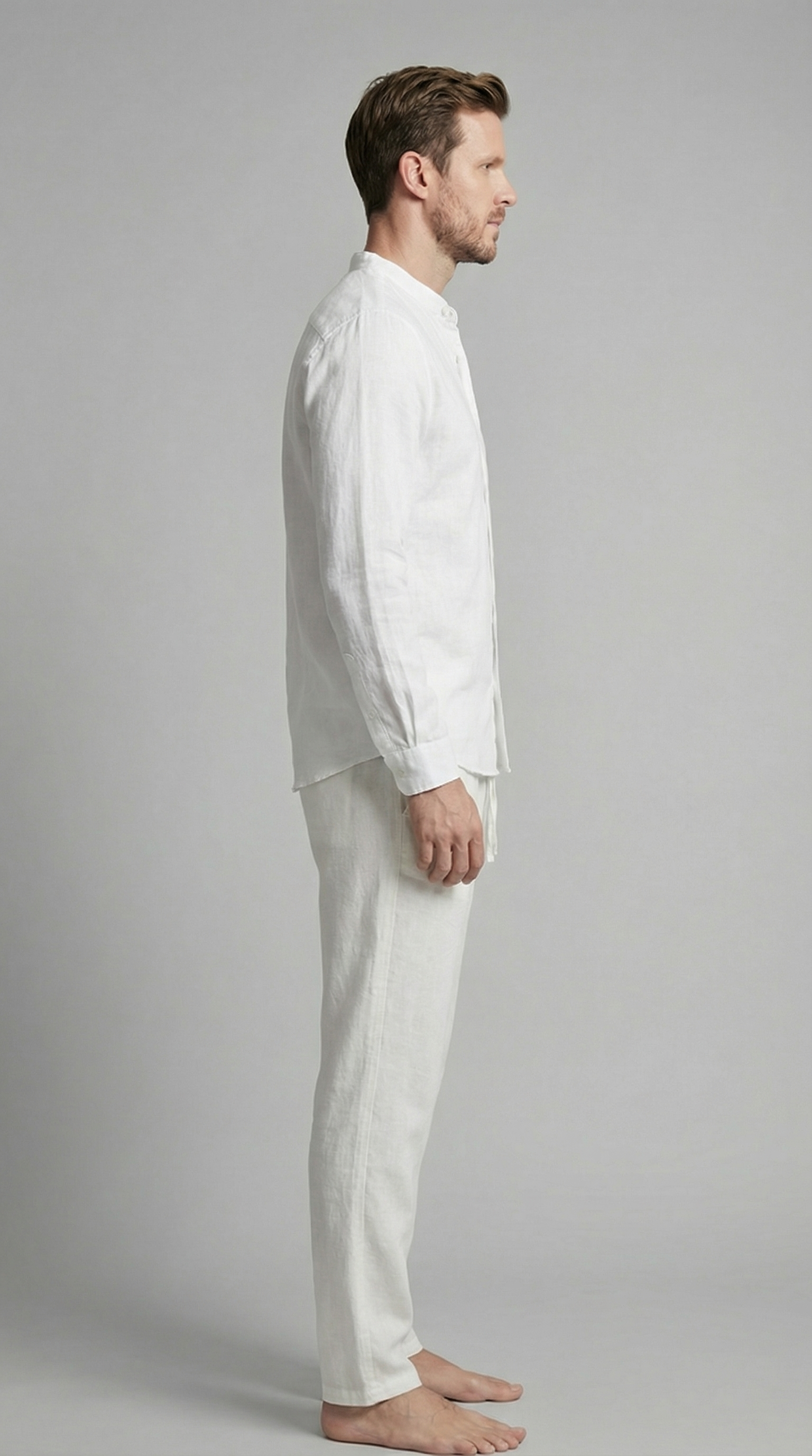 Men's Relaxed Linen Shirt Trouser Set
