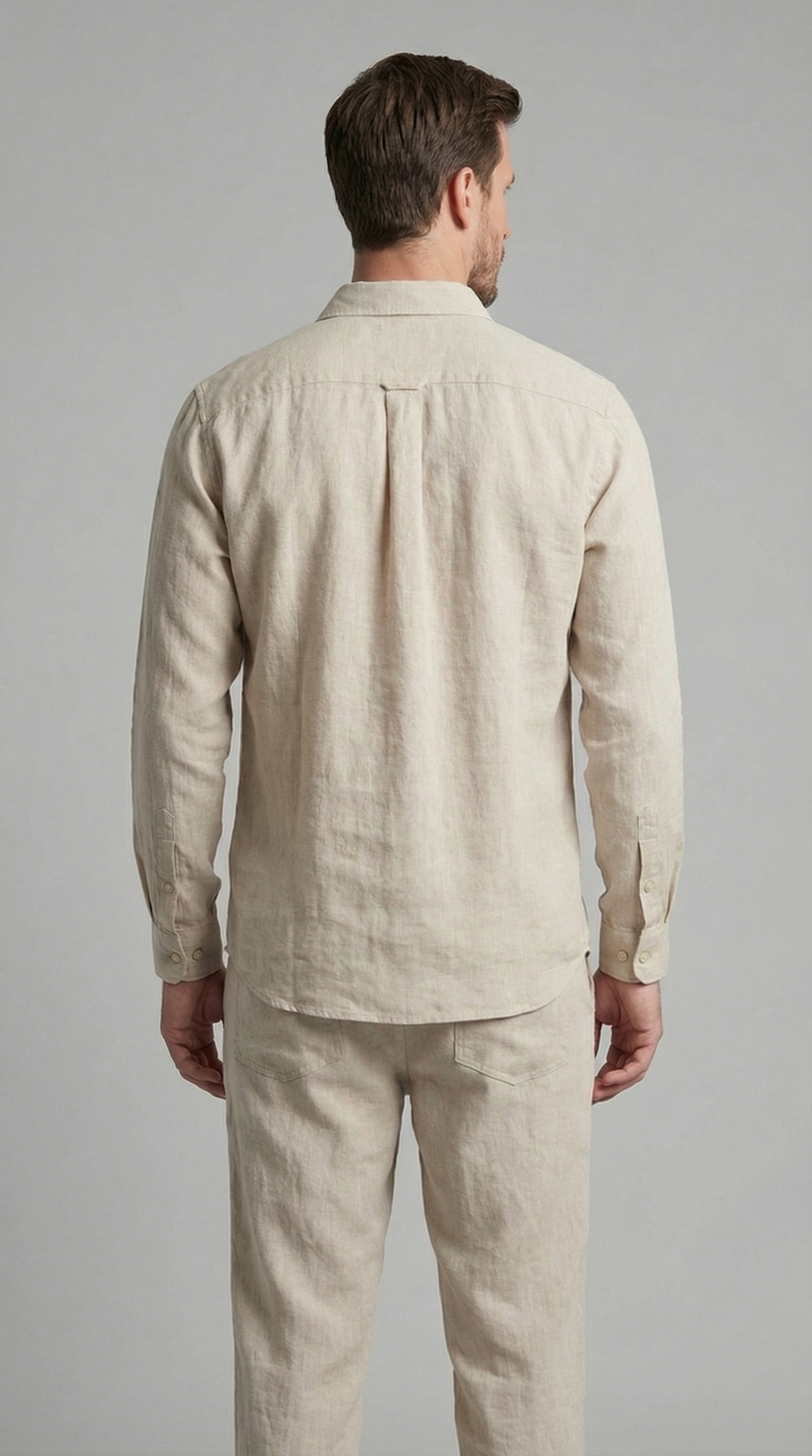Men's Relaxed Linen Shirt Trouser Set