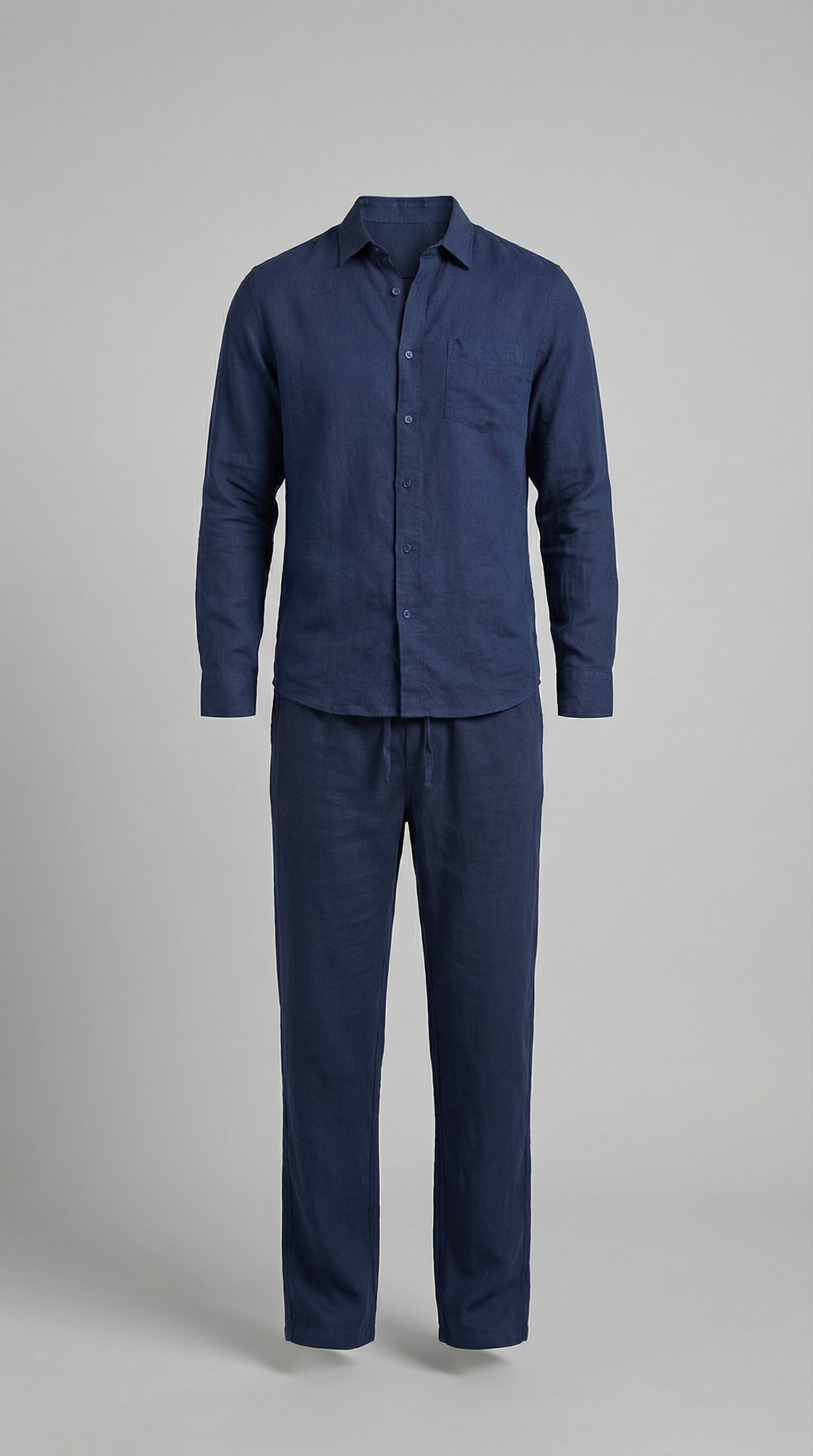 Men's Relaxed Linen Shirt Trouser Set