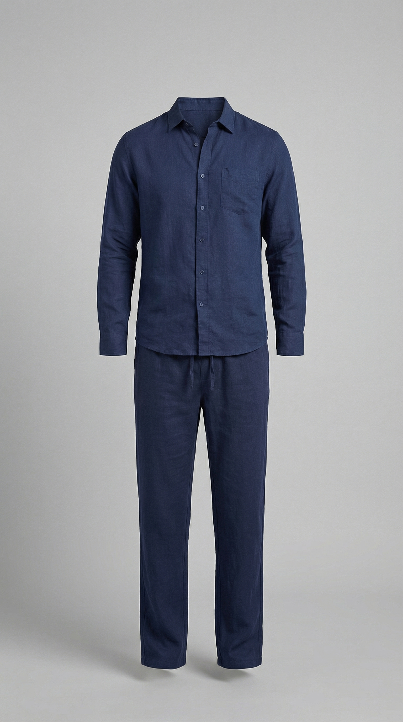 Men's Relaxed Linen Shirt Trouser Set