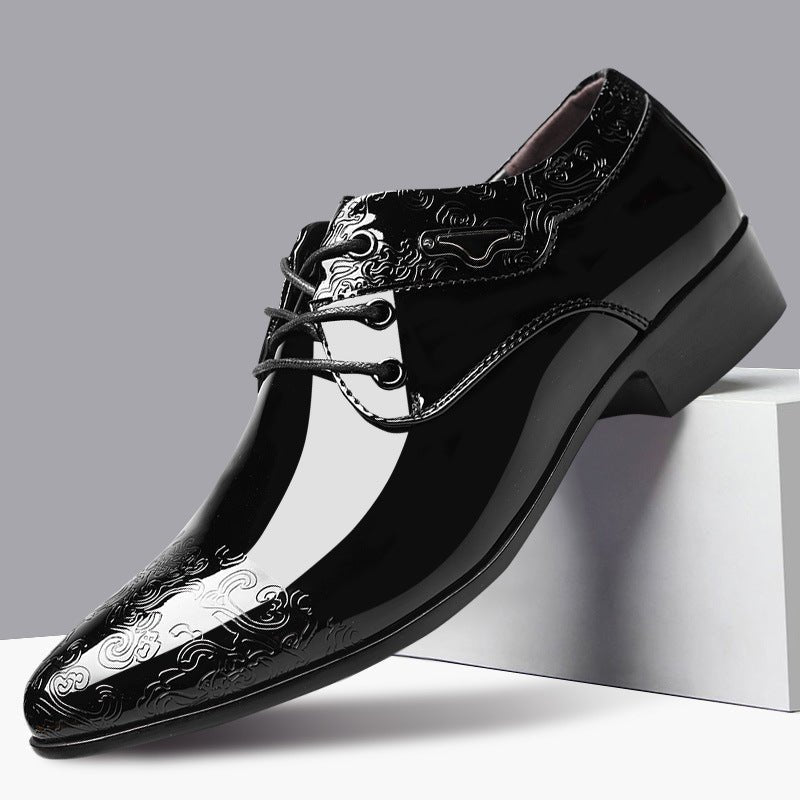 Men's High-Shine Derby Dress Shoes