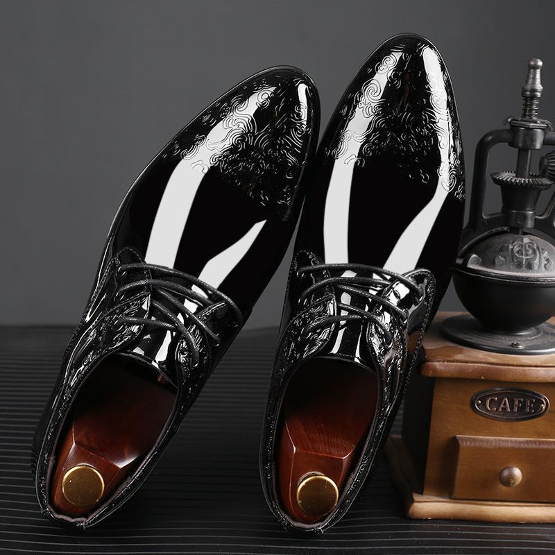 Men's High-Shine Derby Dress Shoes
