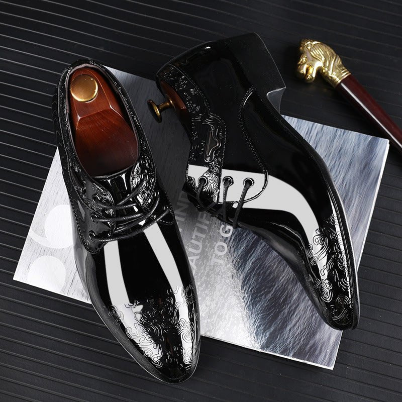 Men's High-Shine Derby Dress Shoes