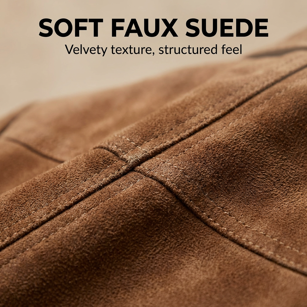 Women's Button-Down Suede Blazer
