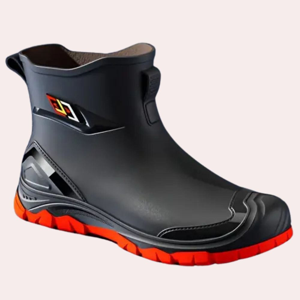 Men's Reinforced Toe Work Boots with Grip Sole