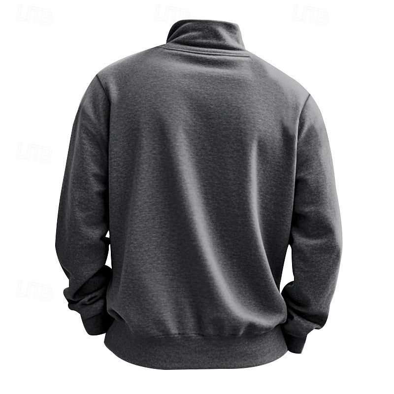 Women's Classic Quarter-Zip Relaxed Pullover Sweatshirt