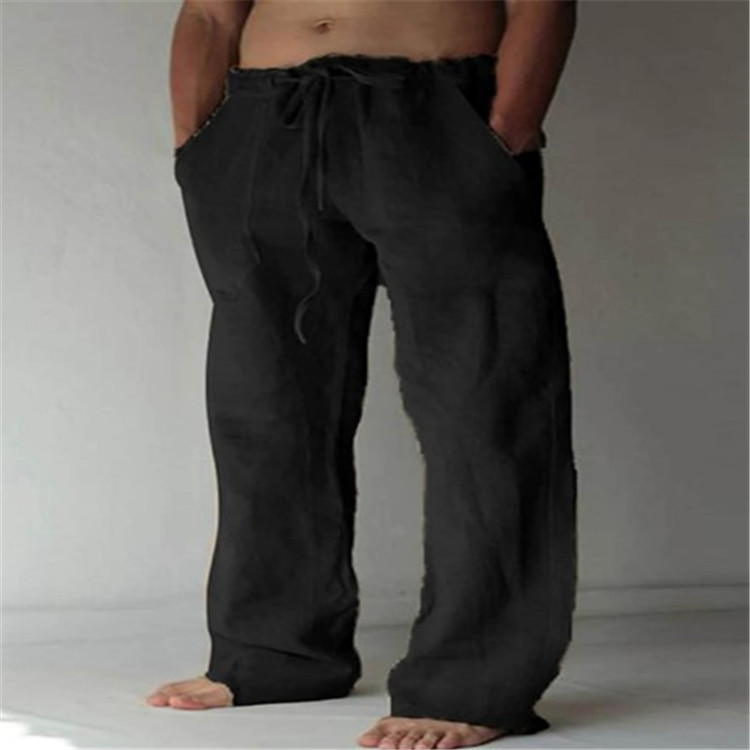 Men's Wide-Leg Drawstring Trousers