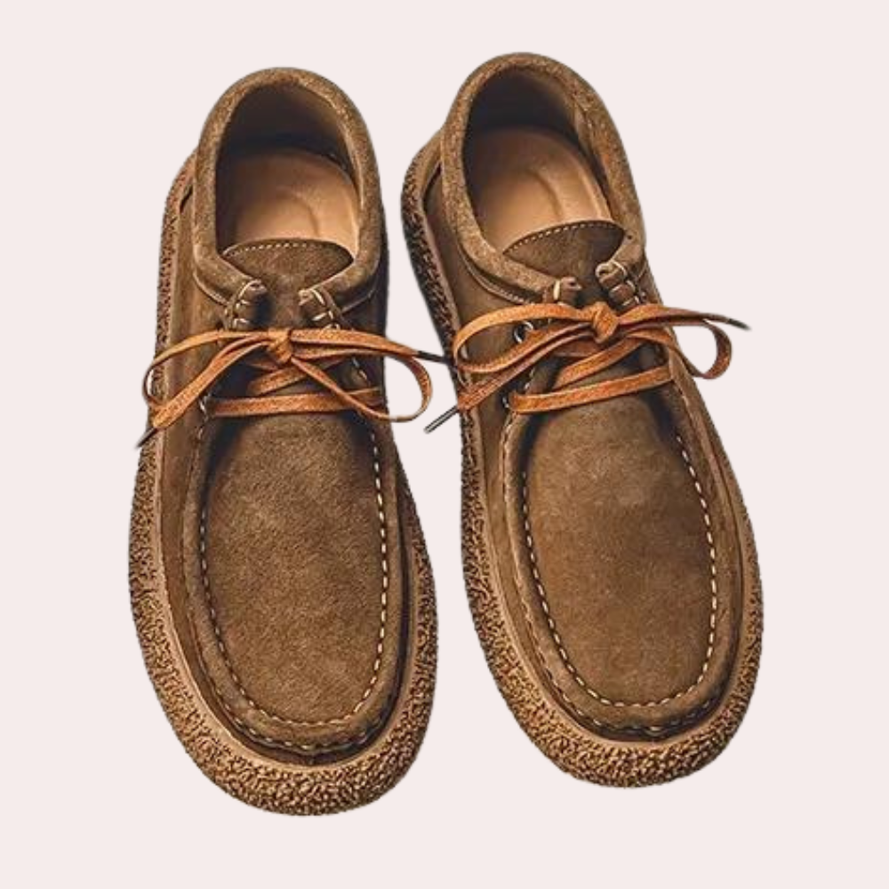 Men's Fleece-Lined Moccasin Shoes