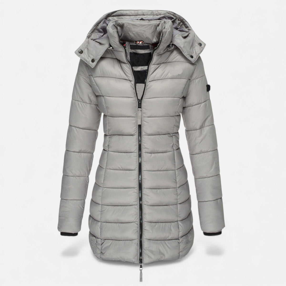 Women's Quilted Slim-Fit Mid-Length Jacket