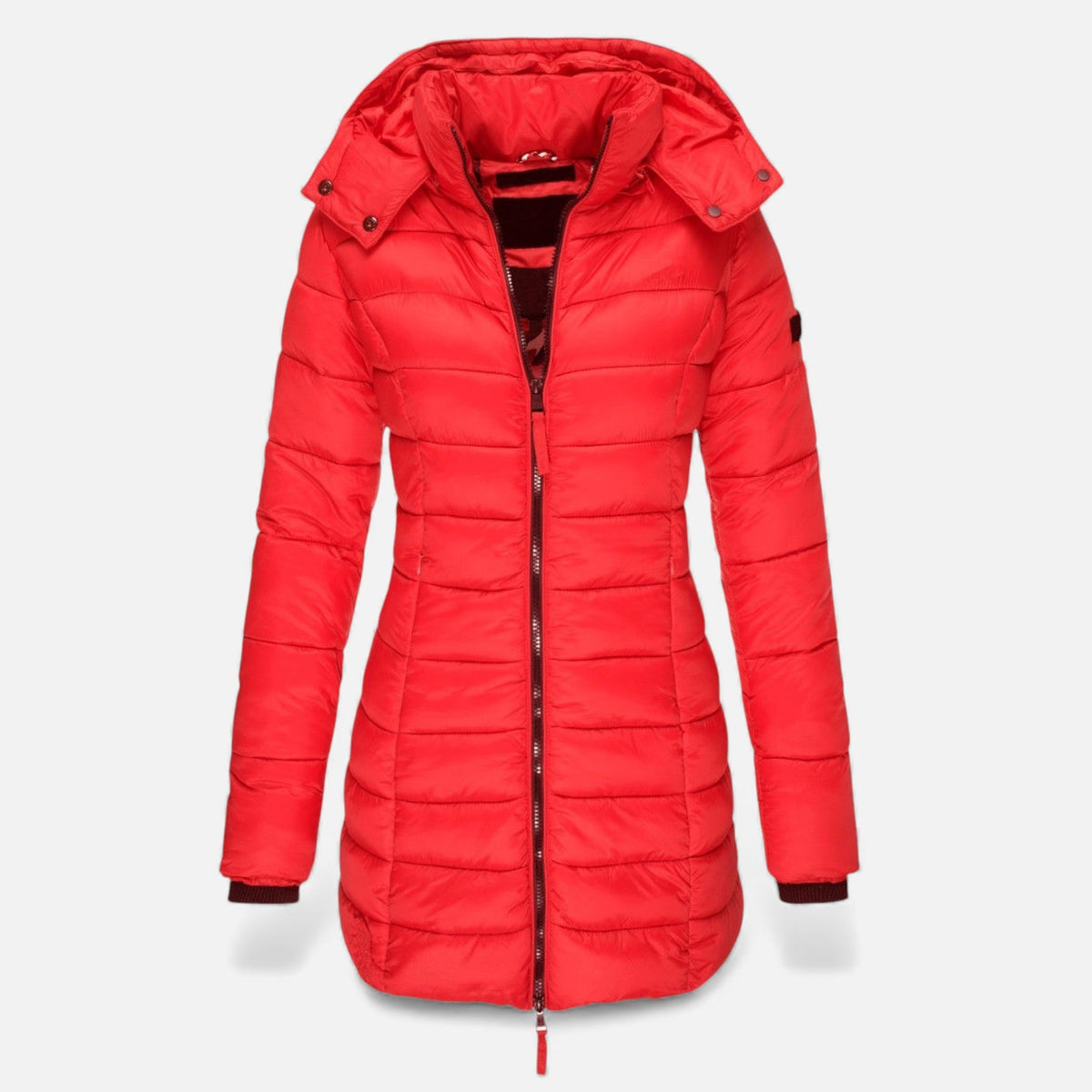 Women's Quilted Slim-Fit Mid-Length Jacket