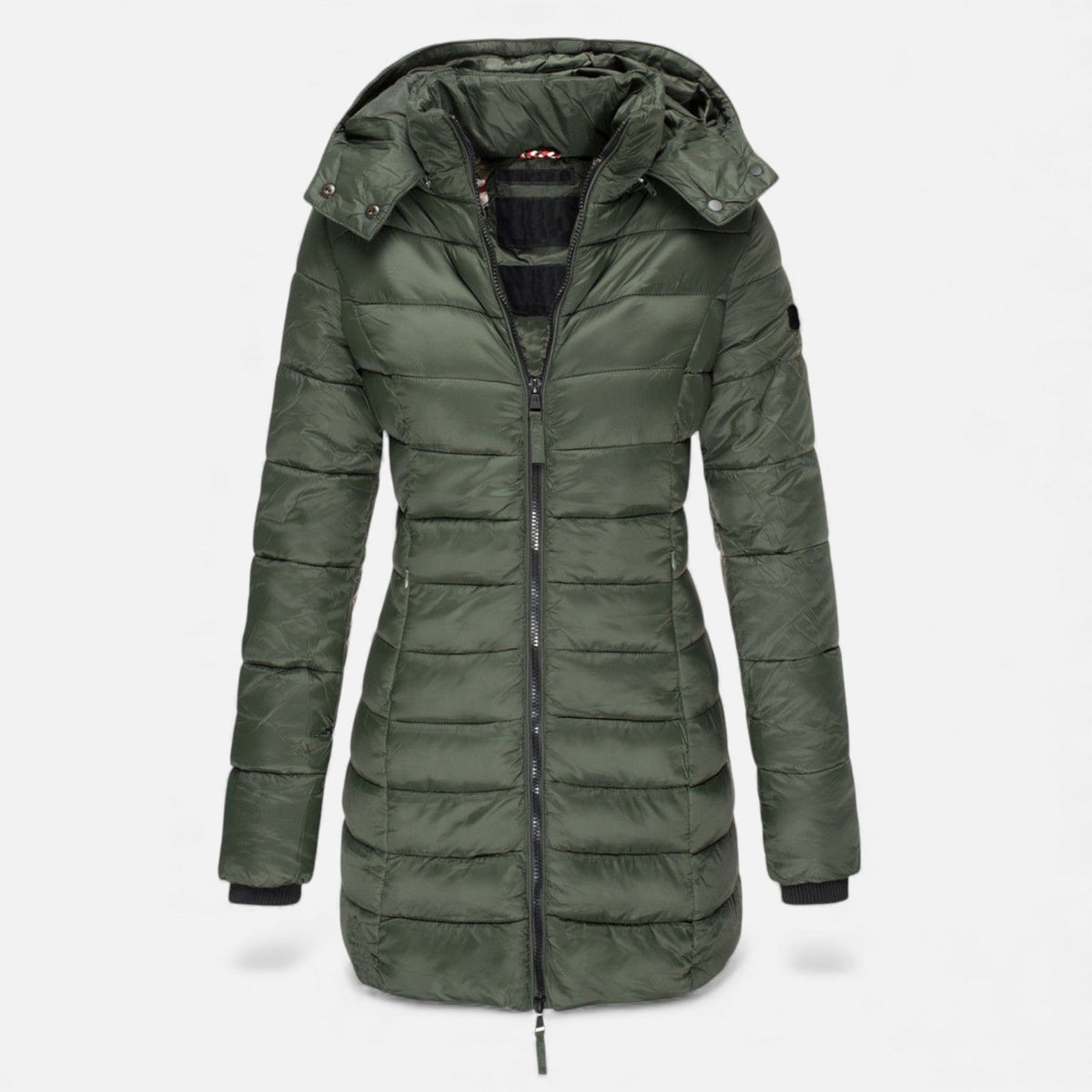 Women's Quilted Slim-Fit Mid-Length Jacket