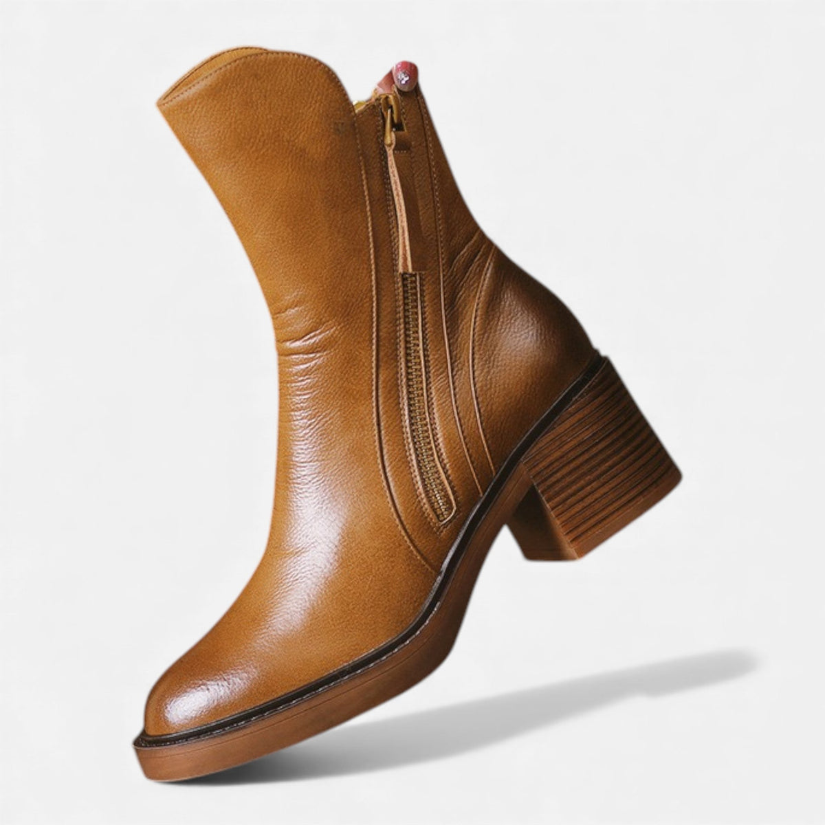 Women's Classic British Style Leather Ankle Boots