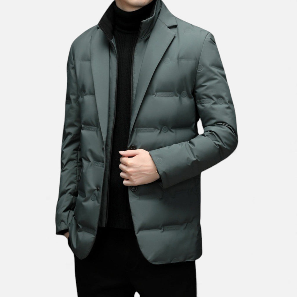 Men's Down-Filled Quilted Puffer Jacket