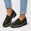 Women's Arch Support Orthopedic Loafers - Black