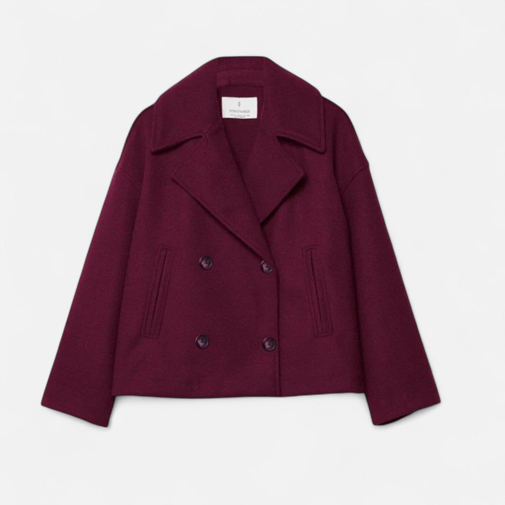 Women's Double-Breasted Cropped Blazer