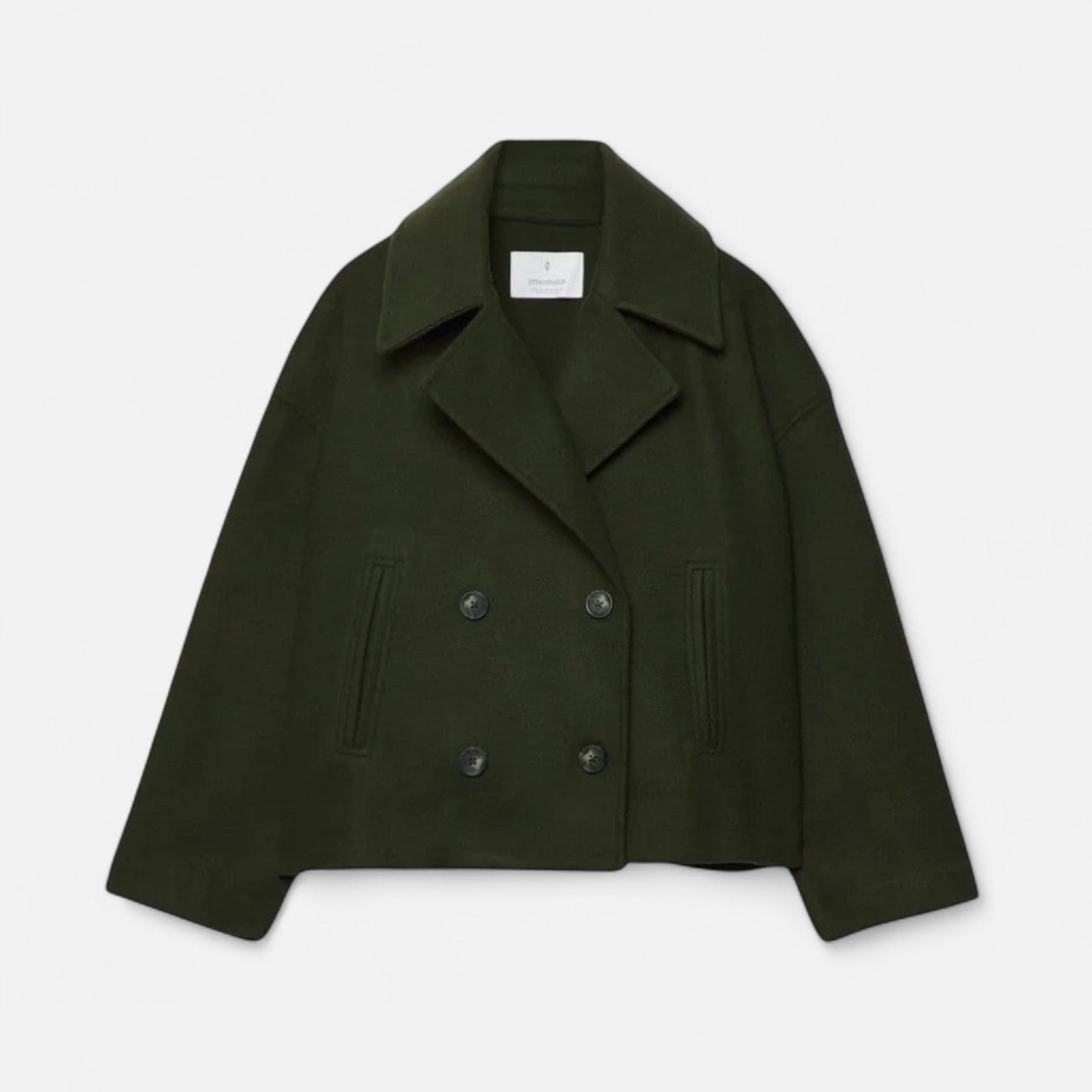 Women's Double-Breasted Cropped Blazer