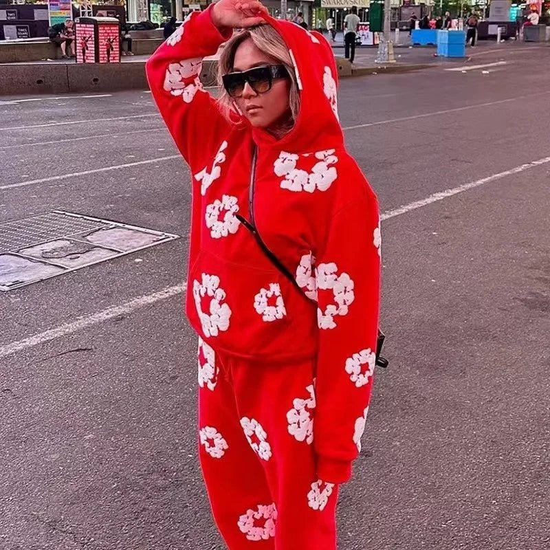 Women's Printed Tracksuit Set