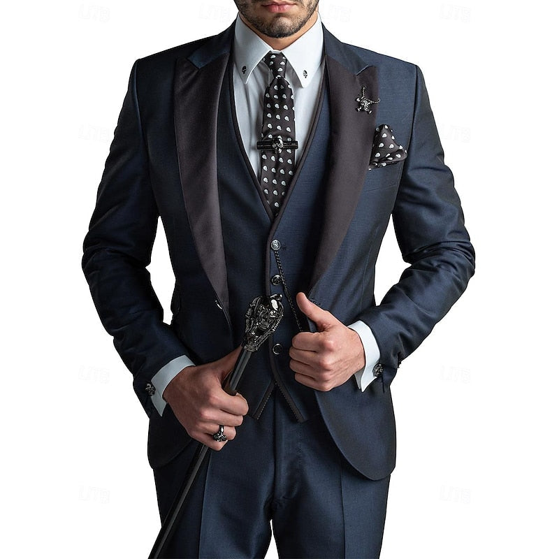 Men’s Three-Piece Waistcoat Occasion Suit