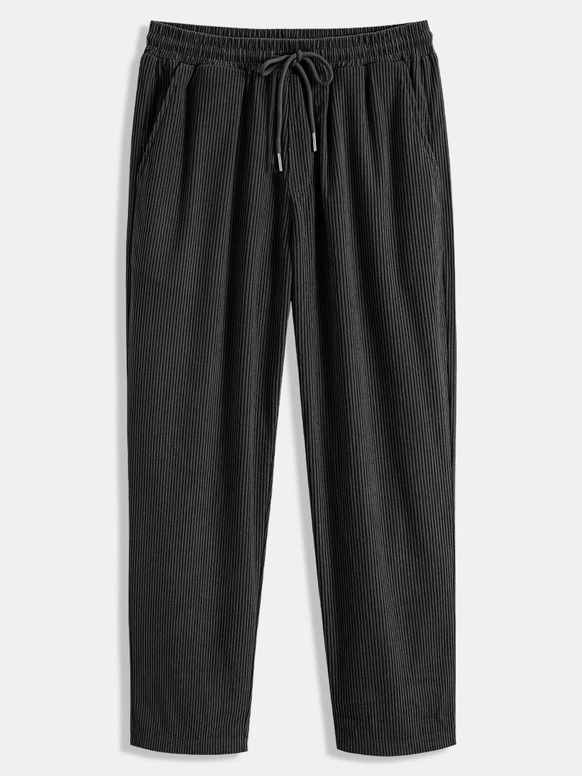 Men's Cuban Collar Corduroy Shirt and Pants Set