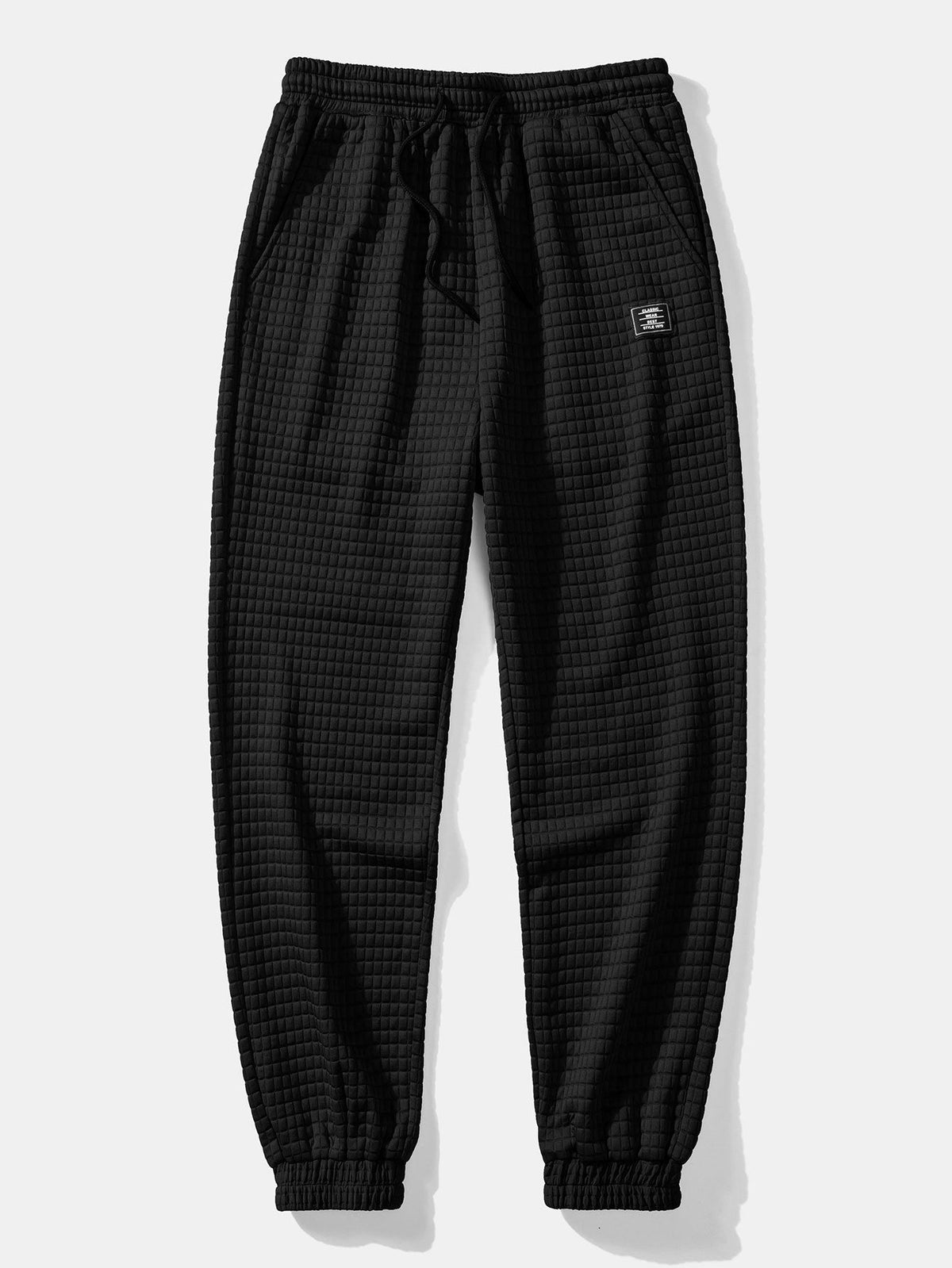 Men's Waffle Hooded Shirt and Jogger Set