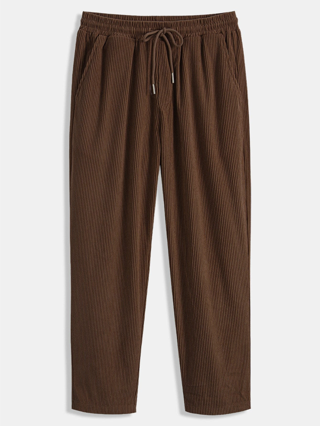Men's Corduroy Shirt and Straight-Leg Trousers Set
