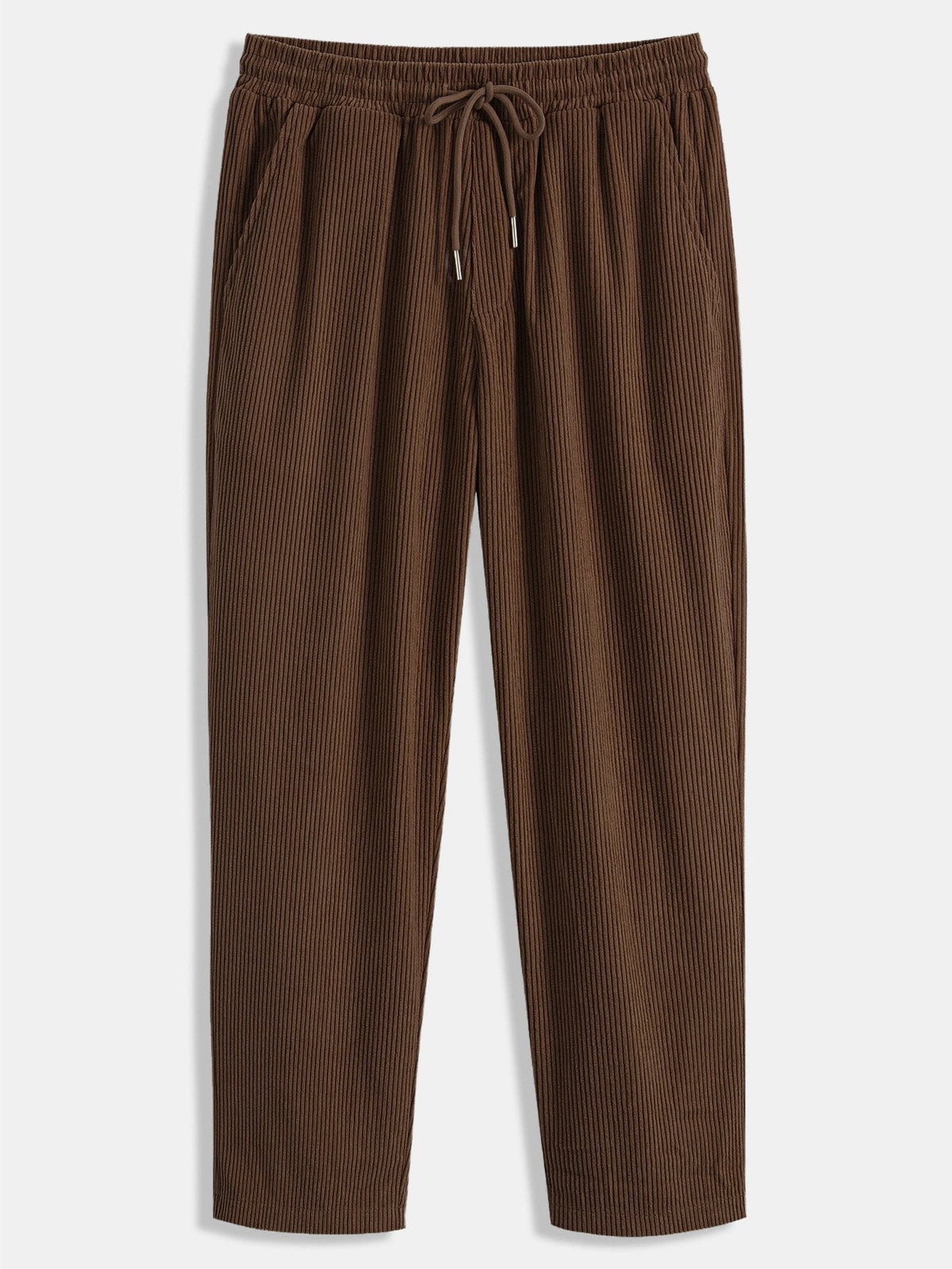 Men's Corduroy Shirt and Straight-Leg Trousers Set