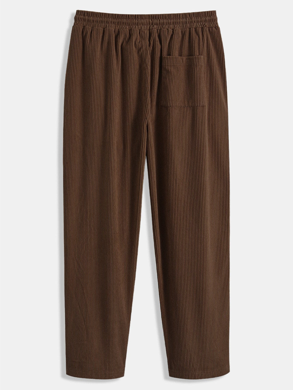 Men's Corduroy Shirt and Straight-Leg Trousers Set