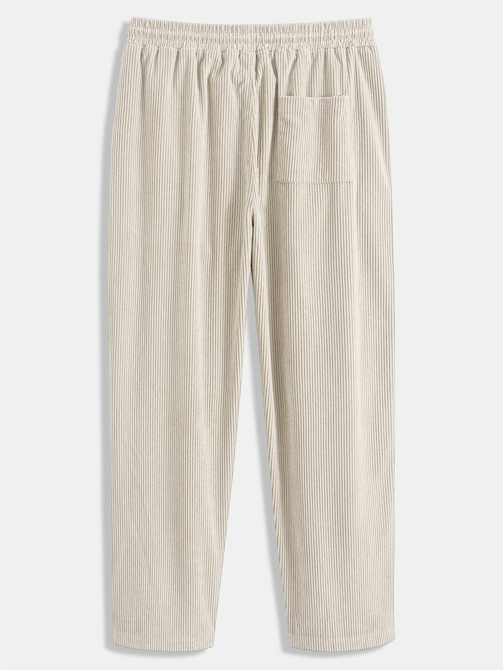 Men's Corduroy Shirt and Straight-Leg Trousers Set