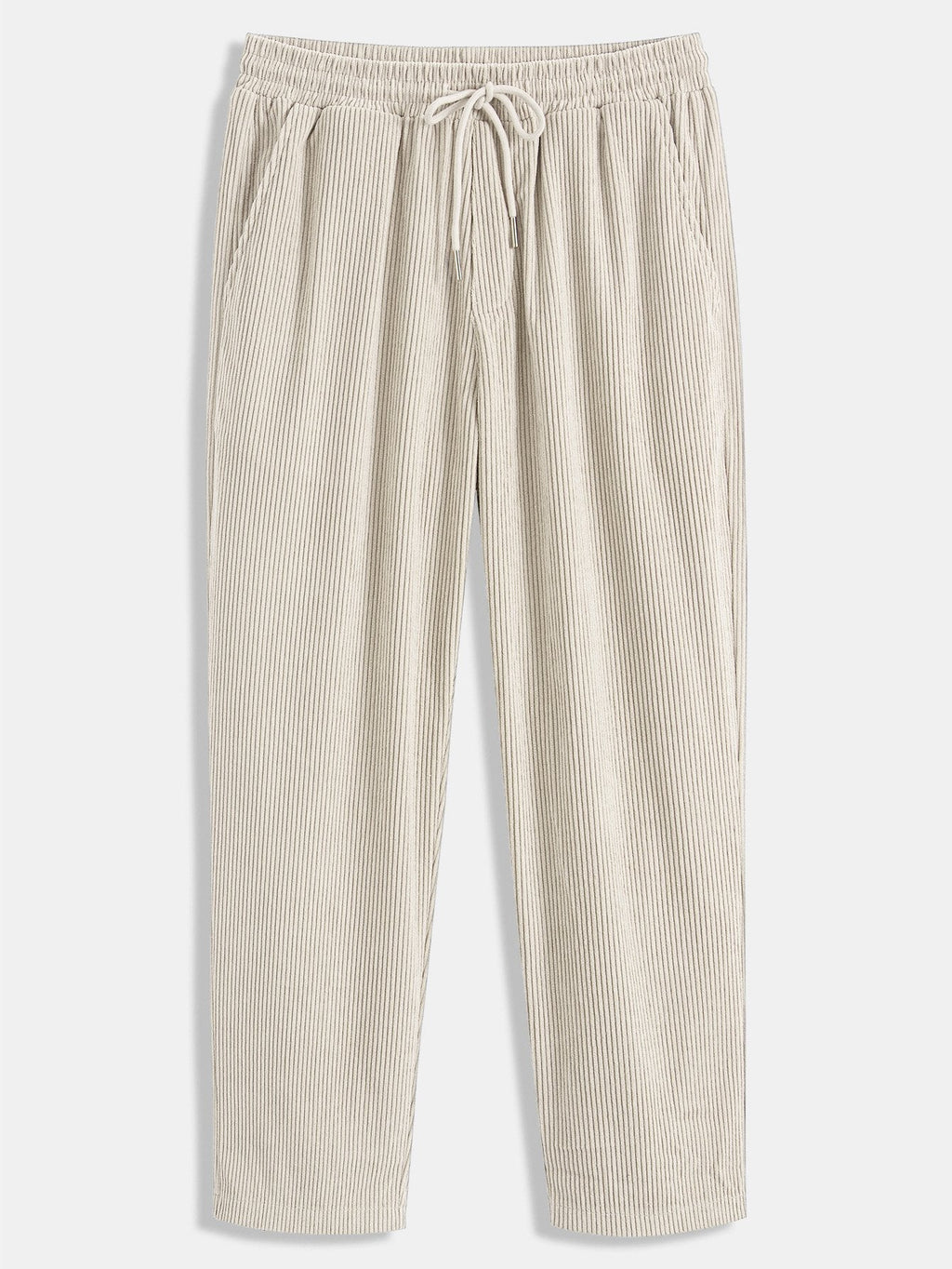 Men's Corduroy Shirt and Straight-Leg Trousers Set