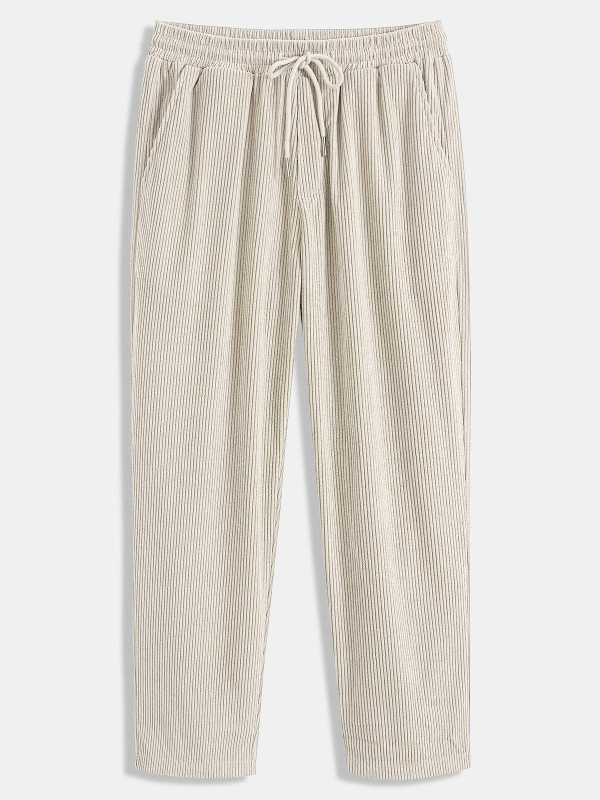 Men's Corduroy Shirt and Straight-Leg Trousers Set