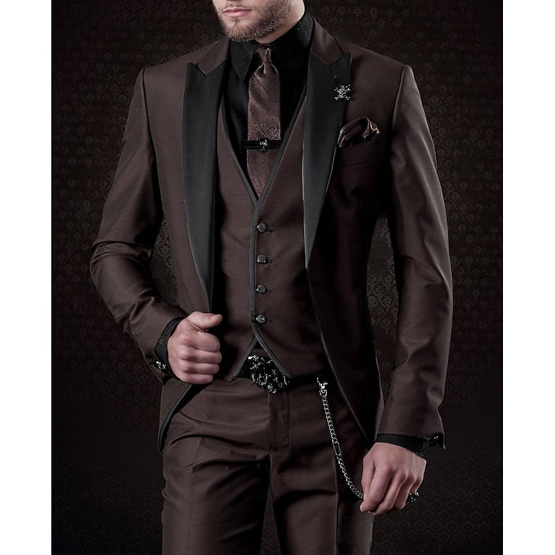 Men’s Three-Piece Waistcoat Occasion Suit