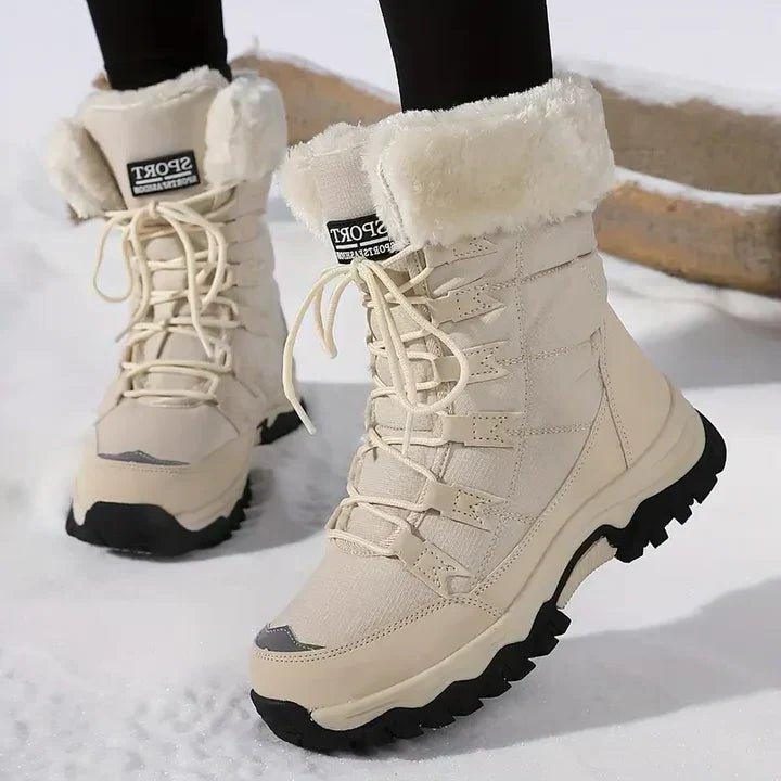 Women's Faux Fur Lined Lace-Up Winter Boots