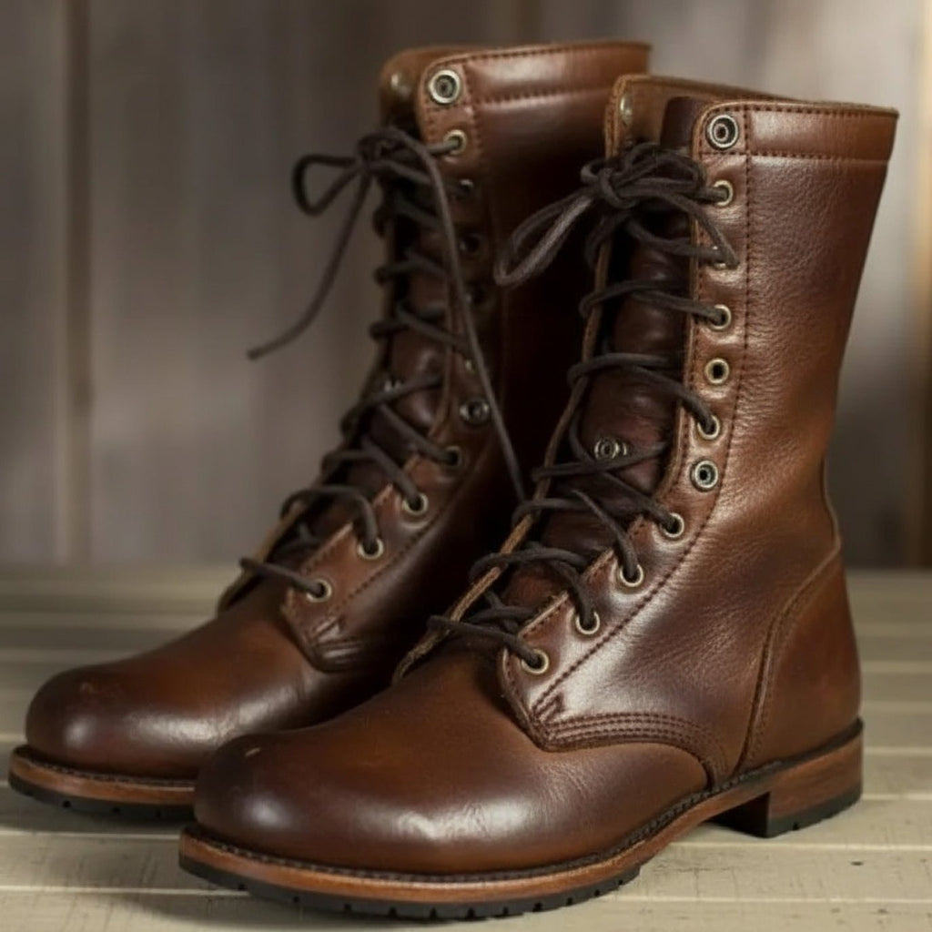 Women's Lace-Up Mid-Calf Boots