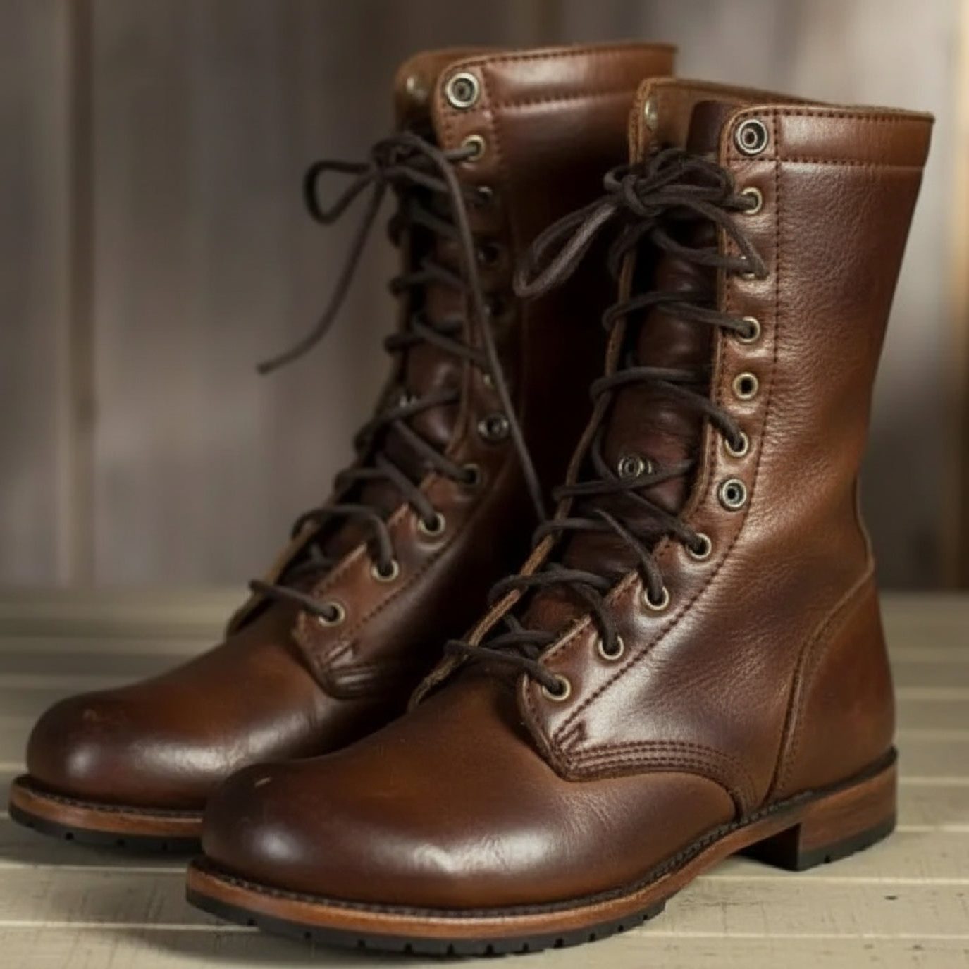 Women's Lace-Up Mid-Calf Boots