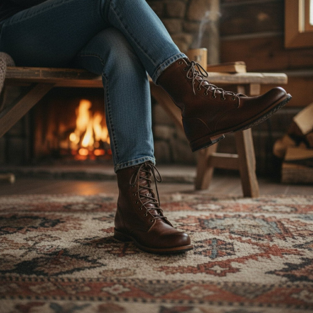 Women's Lace-Up Mid-Calf Boots