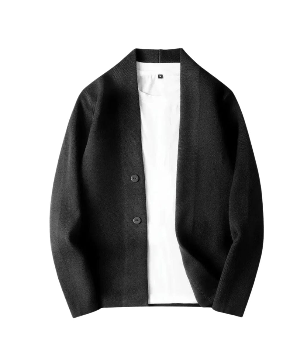 Men's Unstructured Blazer Jacket - Black