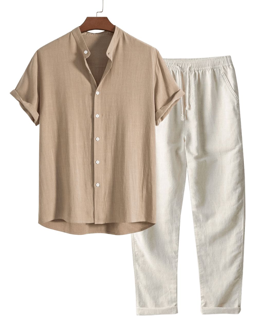 Men's Short Sleeve Linen Set
