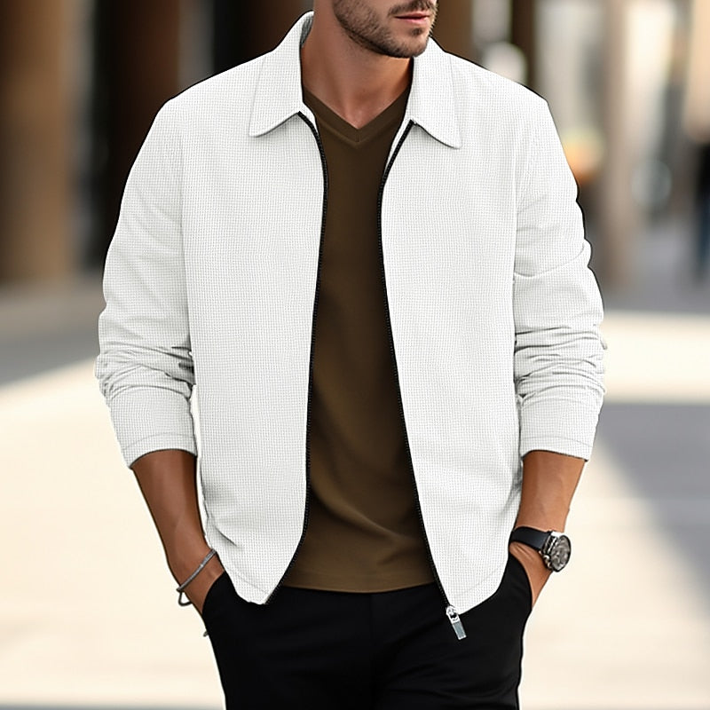 Men's Lightweight Lapel Overshirt Jacket