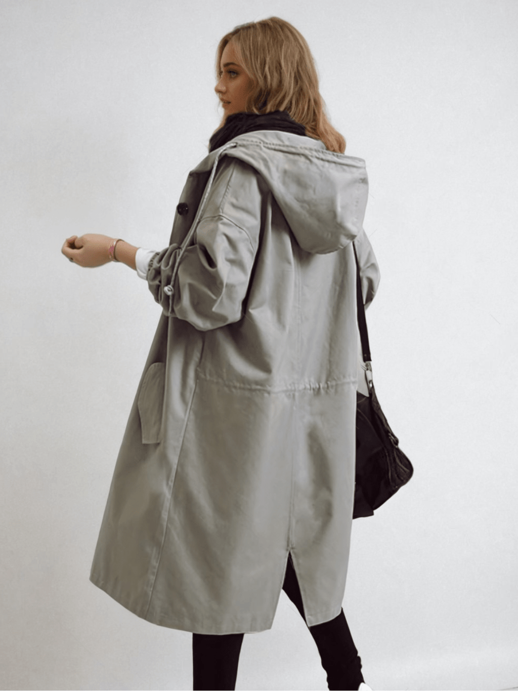 Women’s Oversized Hooded Trench Coat