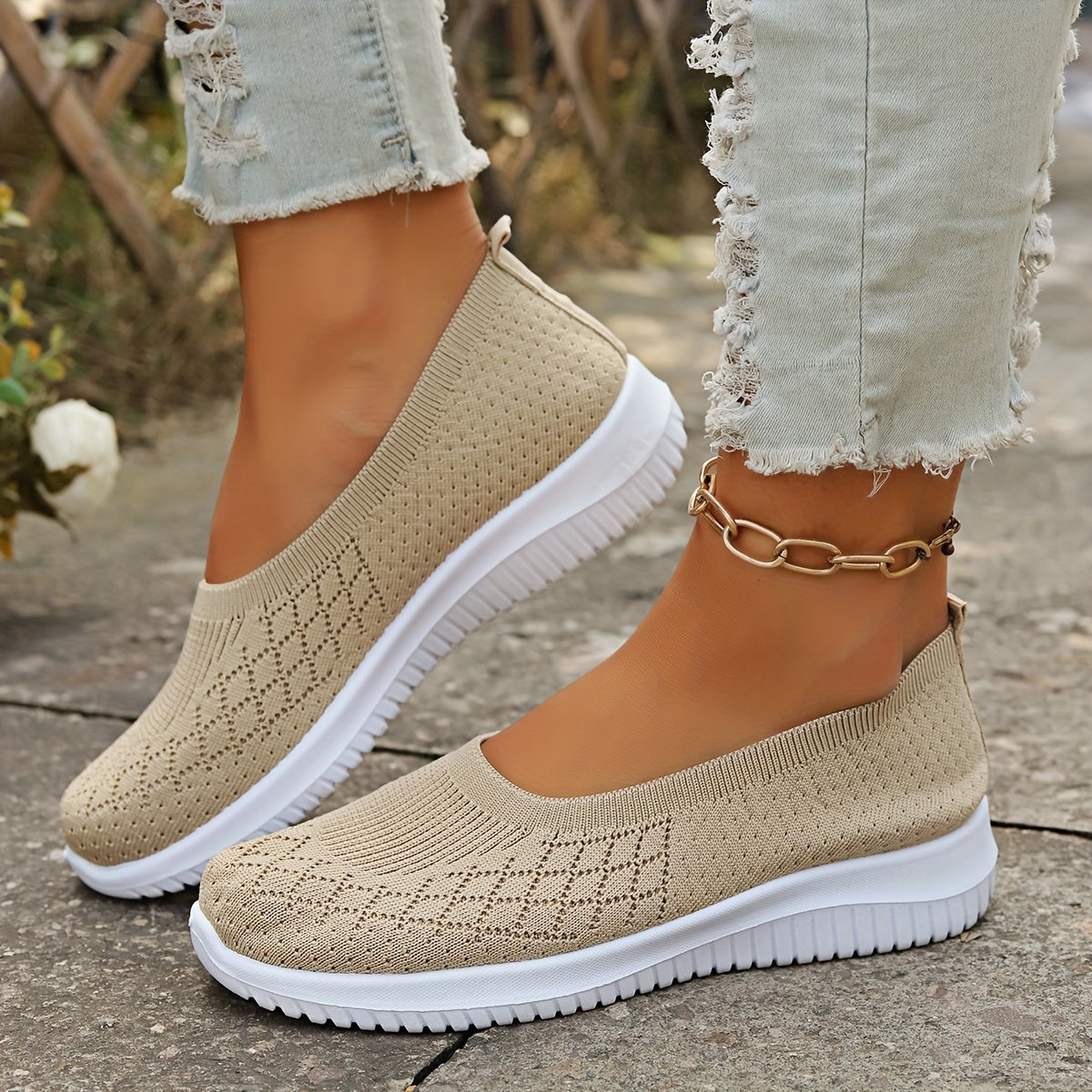 Women's Knit Slip-On Sneakers