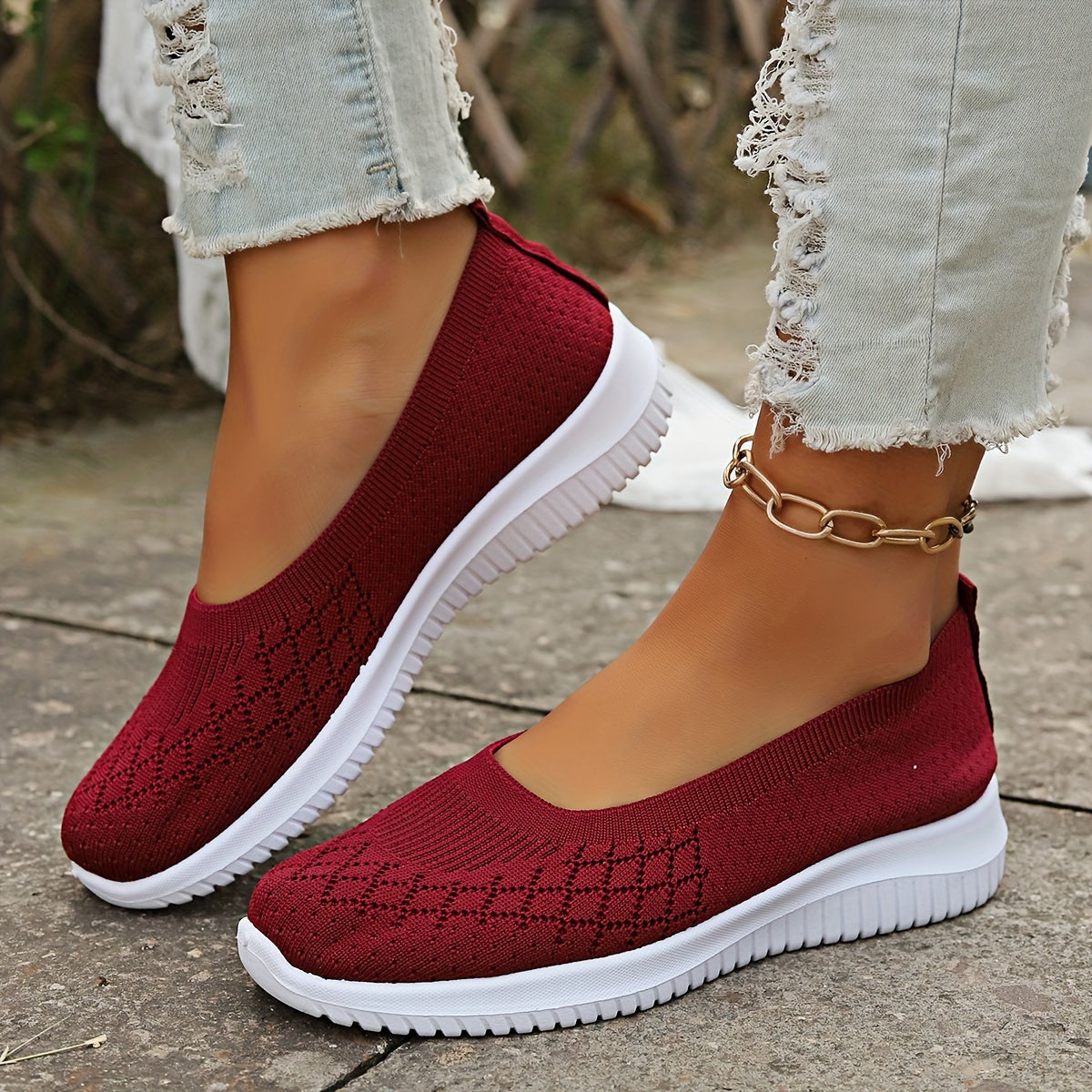 Women's Knit Slip-On Sneakers