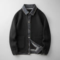 Men's Button-Front Knit Cardigan - Black