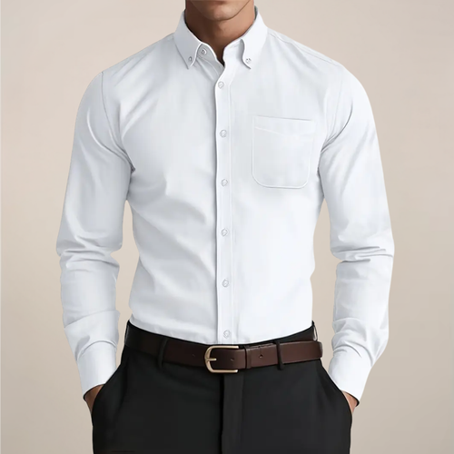 Men's Button-Down Collar Shirt - White