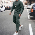 Men's Long Sleeve Crew Neck Tracksuit Jogger Set