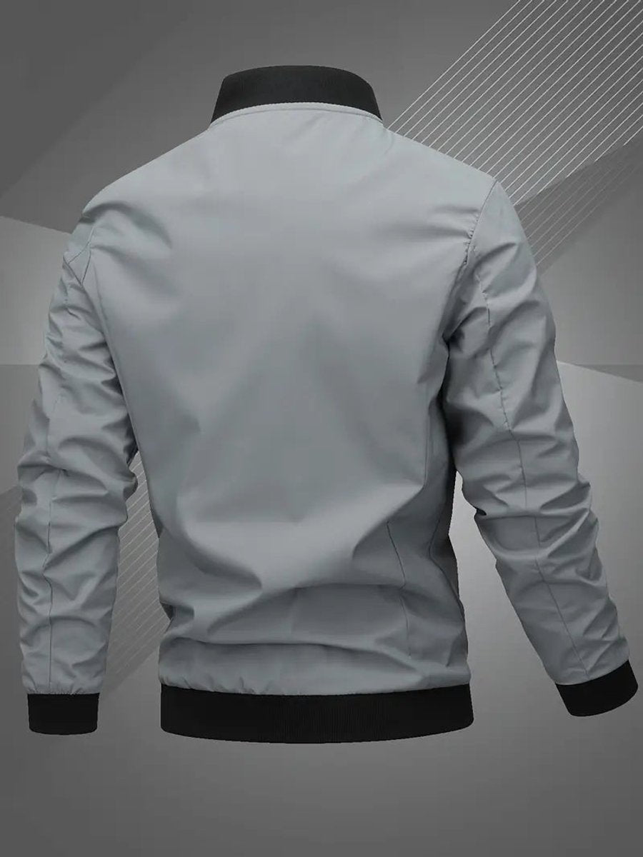 Men's Casual Baseball Collar Bomber Jacket
