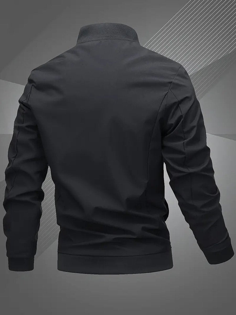Men's Casual Baseball Collar Bomber Jacket