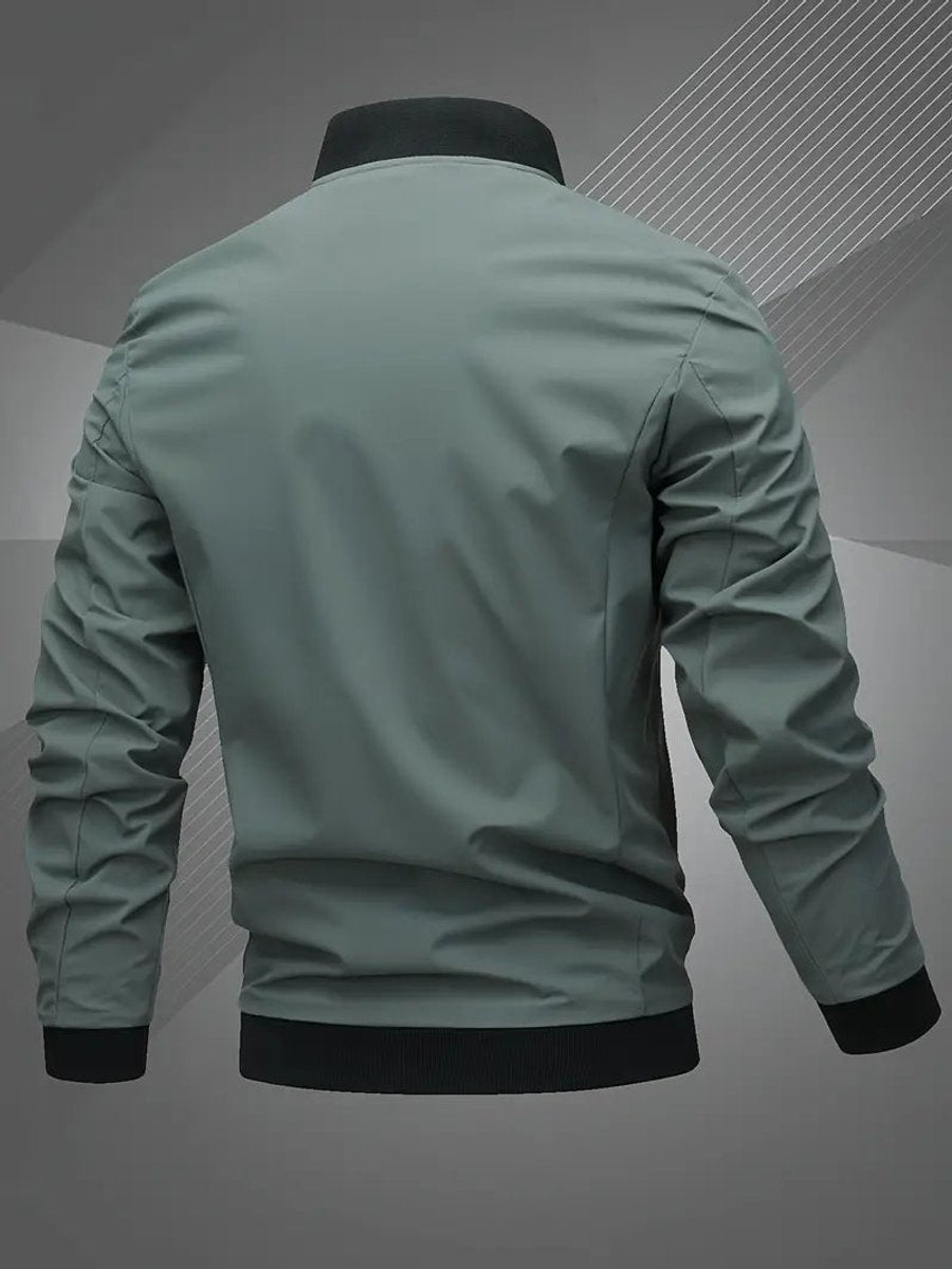 Men's Casual Baseball Collar Bomber Jacket