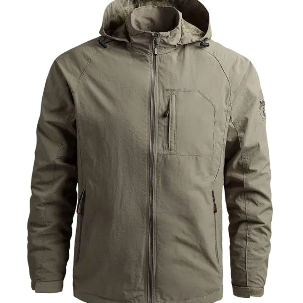 Men's Casual Zip-Up Urban Street Jacket - Green